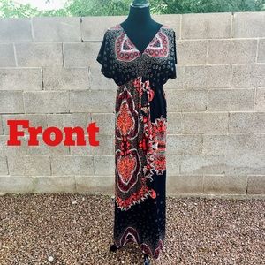 Charming Charlie Bohemian Maxi Dress Flawless 🖤