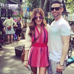 Printed halter romper