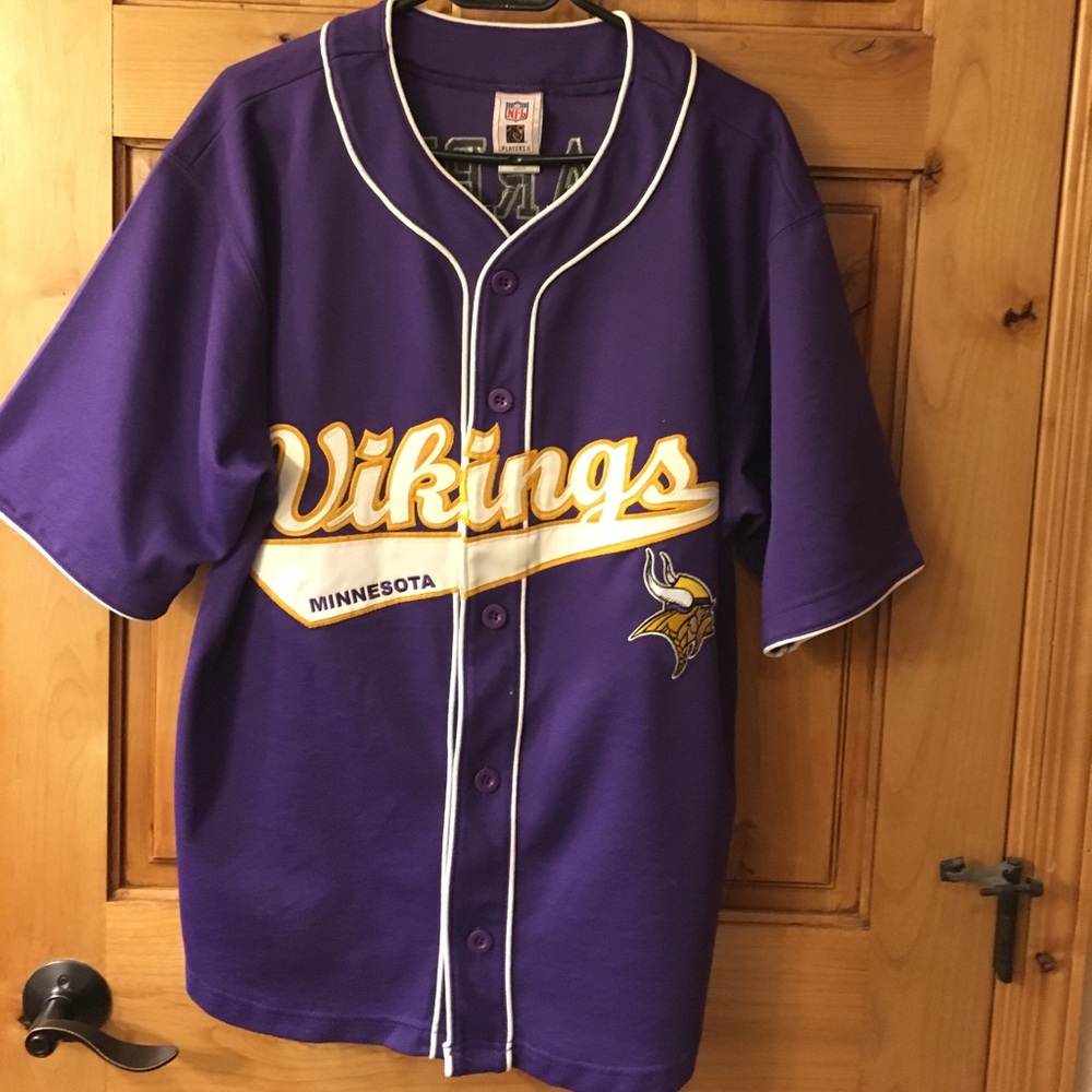 Minnesota Vikings button up jersey