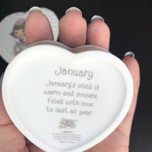 Precious Moments January Birthstone Heart