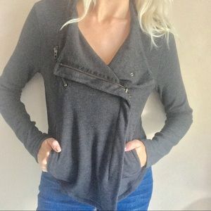 Dark Gray Cropped Jacket