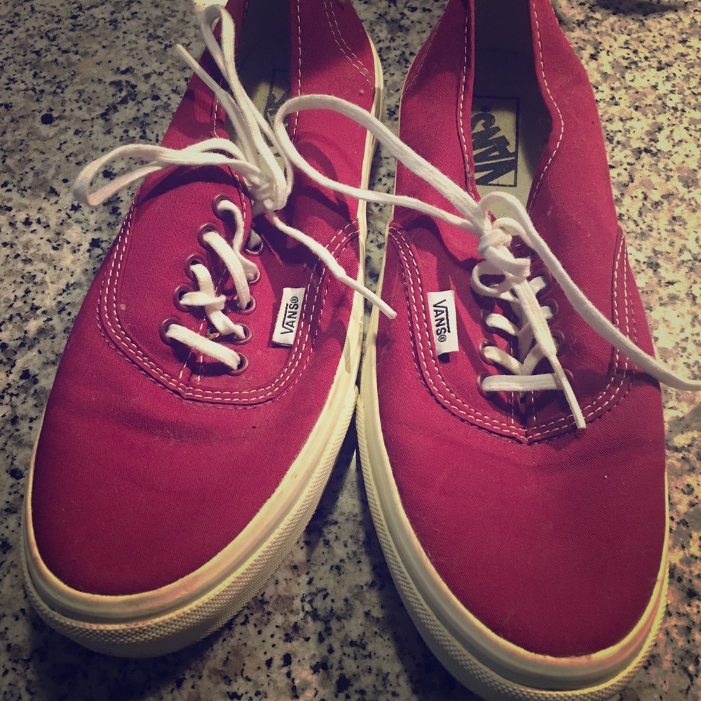 Women's Burgundy Vans