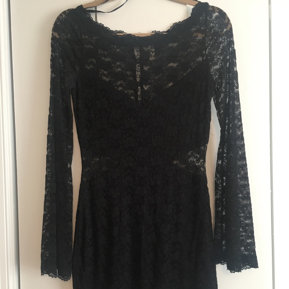 Free People lace cutout dress - small