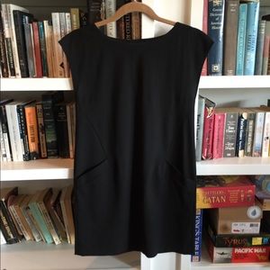 Theory black mini dress in size 0