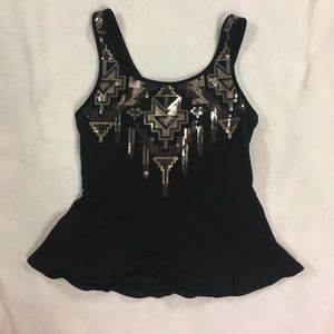 Sequin tank top