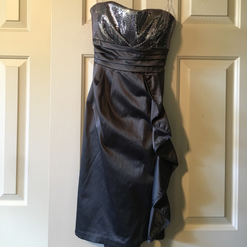 Silver homecoming/formal dress