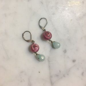 Anthropologie Rose Dangle Earrings Anthropologie Rose Dangle Earrings