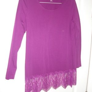 Soft Surroundings long sleeve, plum shirt Soft Surroundings long sleeve, plum shirt