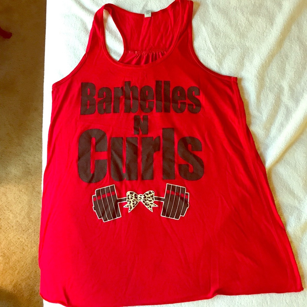 Workout Tank - Barbelles & Curls ❤️