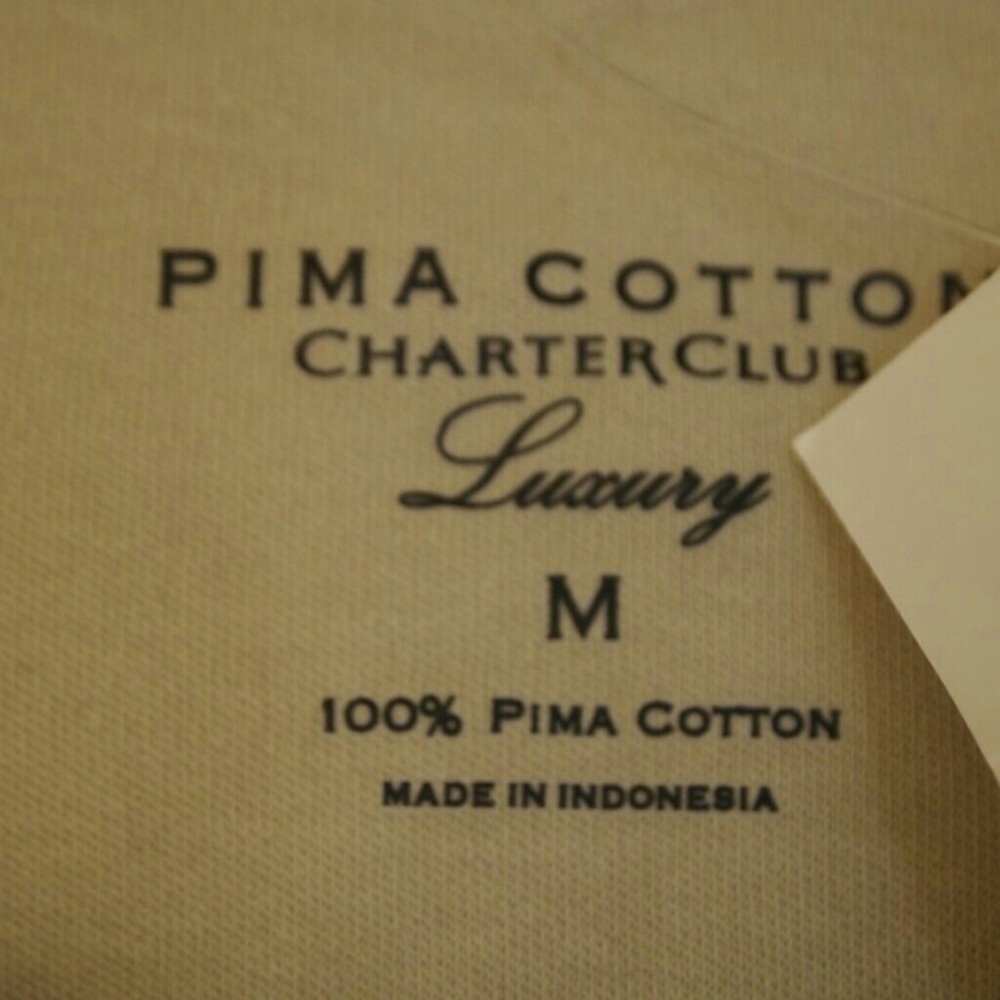 🆕 Charter Club Pima Cotton Long Sleeve Crew Neck - Picture 4 of 5