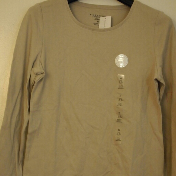 🆕 Charter Club Pima Cotton Long Sleeve Crew Neck - Picture 2 of 5