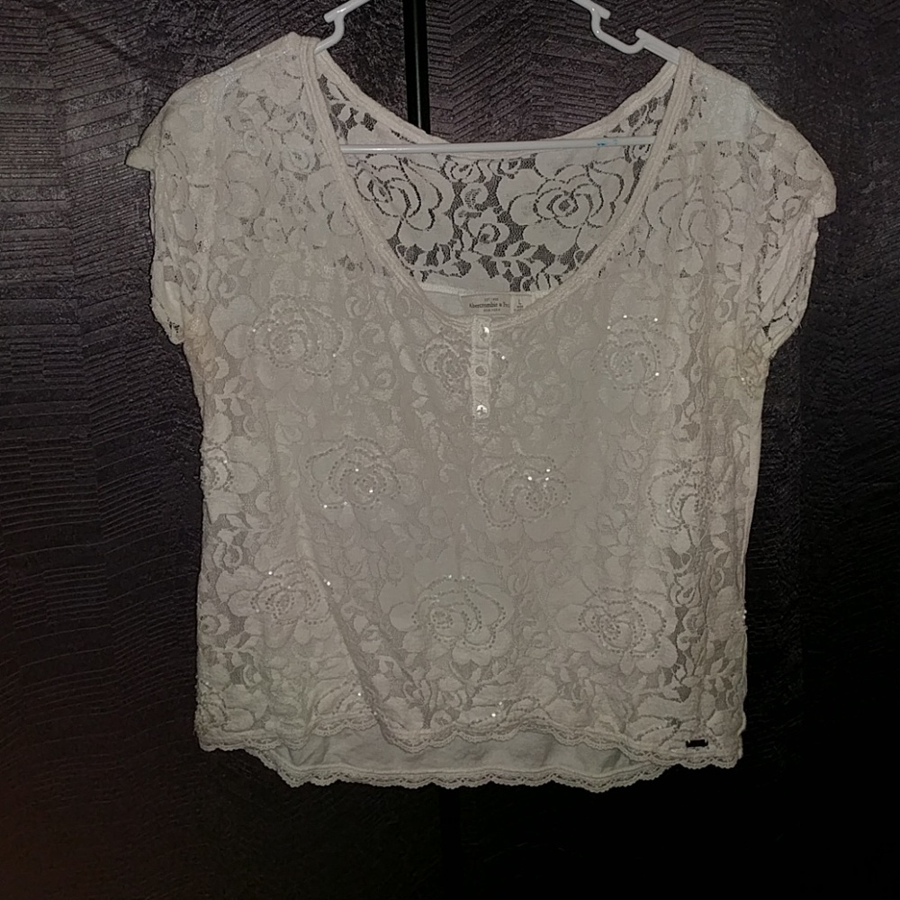 White lace top