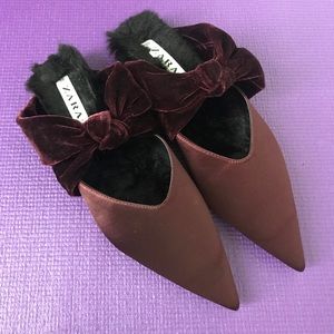 Zara pointed toe mule