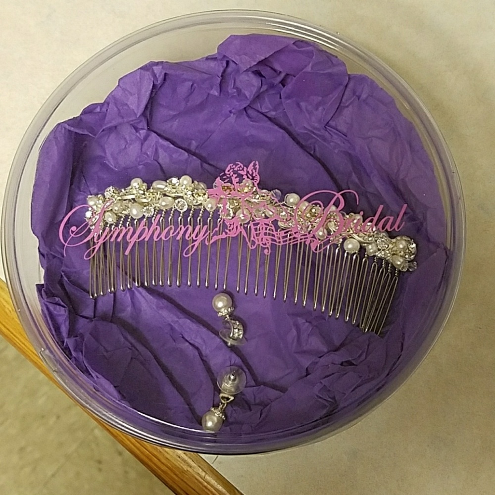 Symphony bridal hair piece comb