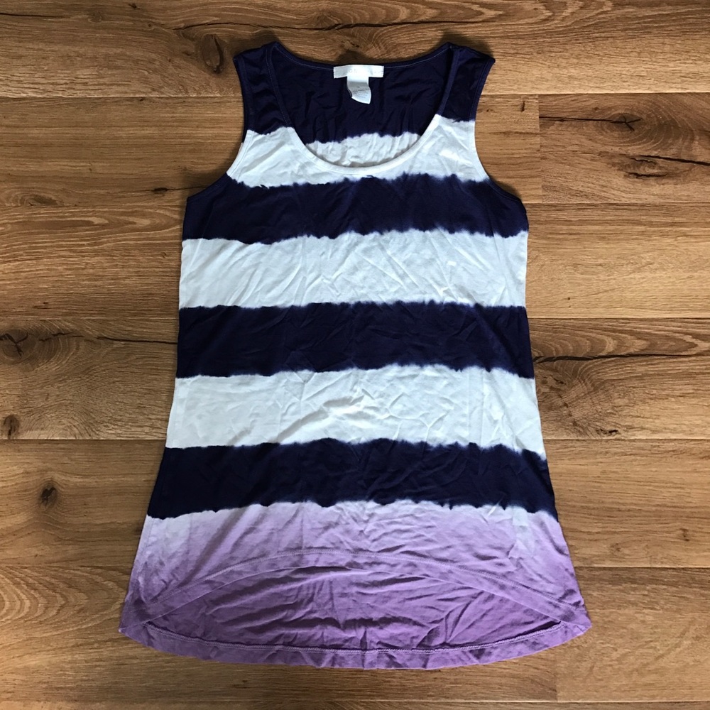 Tie Dye Striped Tank Top
