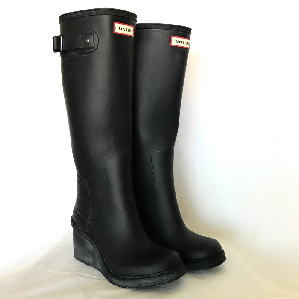 Hunter Original Refined Wedge-Sole Boots