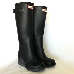 Hunter Original Refined Wedge-Sole Boots