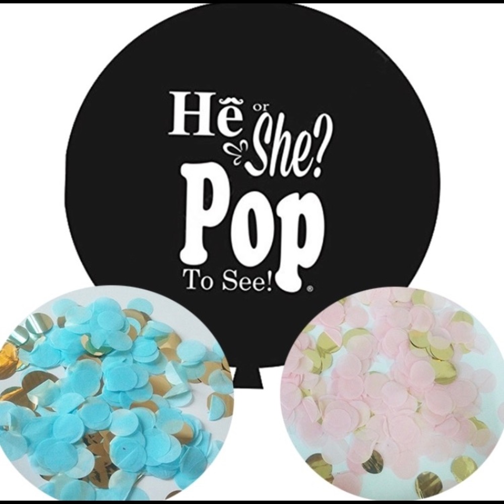 Gender reveal balloon