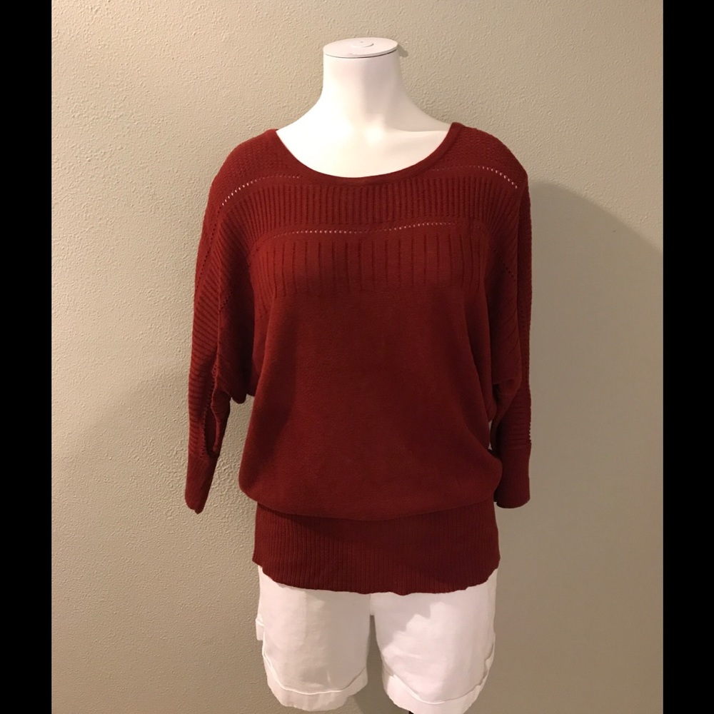 Attractive rust colored knit top🍁🍁