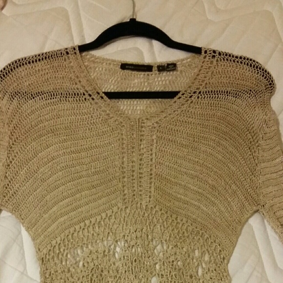 BCBG Crochet Blouse - Picture 1 of 4