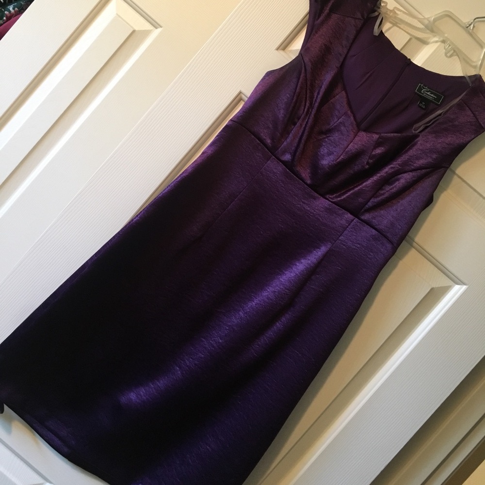 Purple cocktail dress