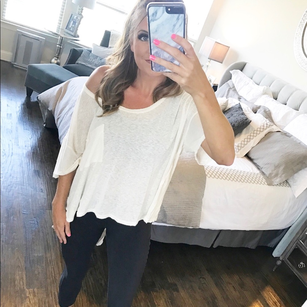 Distressed Slouchy Pocket T