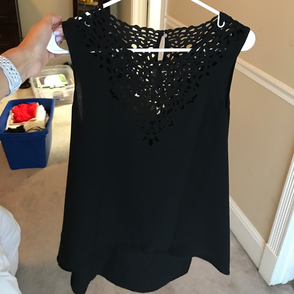 black tank top