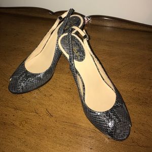 Cole Haan sling back heel.