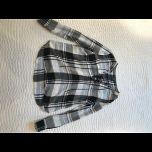 Highline Flannel with crossed up neckline