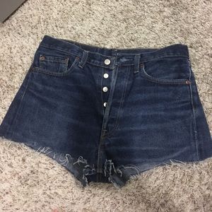 High waist jean shorts