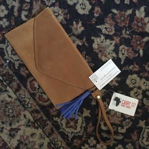 Real Leather Hand Bag Clutch Made in Haiti