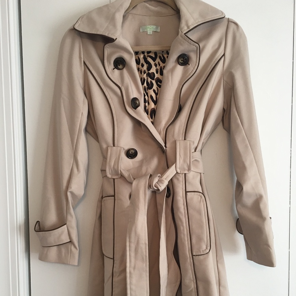 Jade trench coat - size small