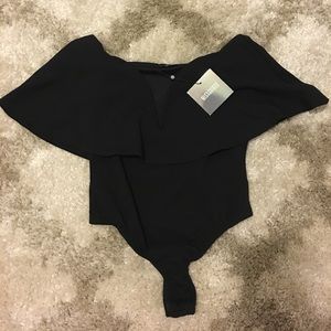 Misguided off the shoulder bodysuit