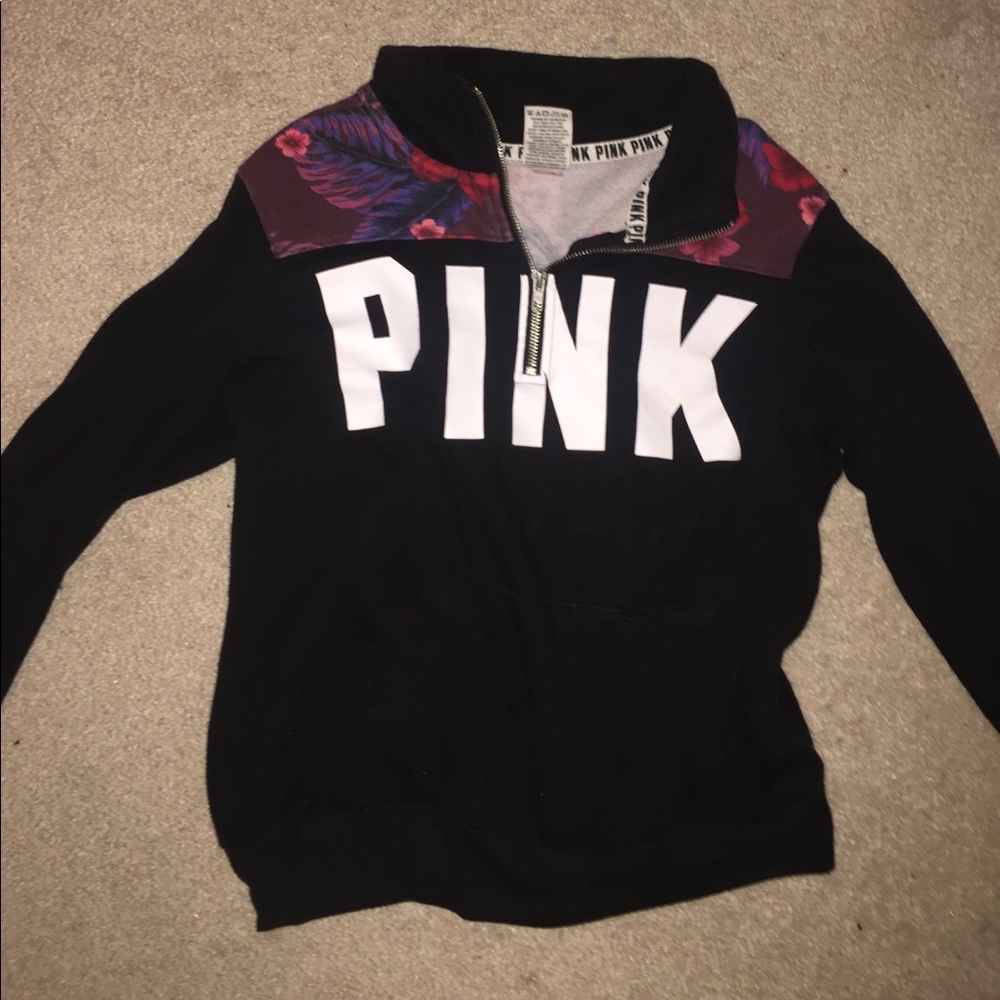 PINK black sweatshirt