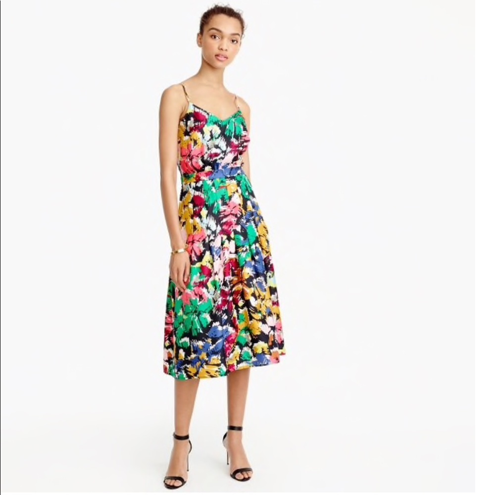 J. Crew never worn 100% silk party dress.