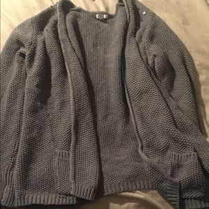 Size XXL gray studded shoulder cardigan ๐ Size XXL gray studded shoulder cardigan ๐