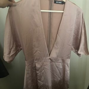 Missguided satin mini dress