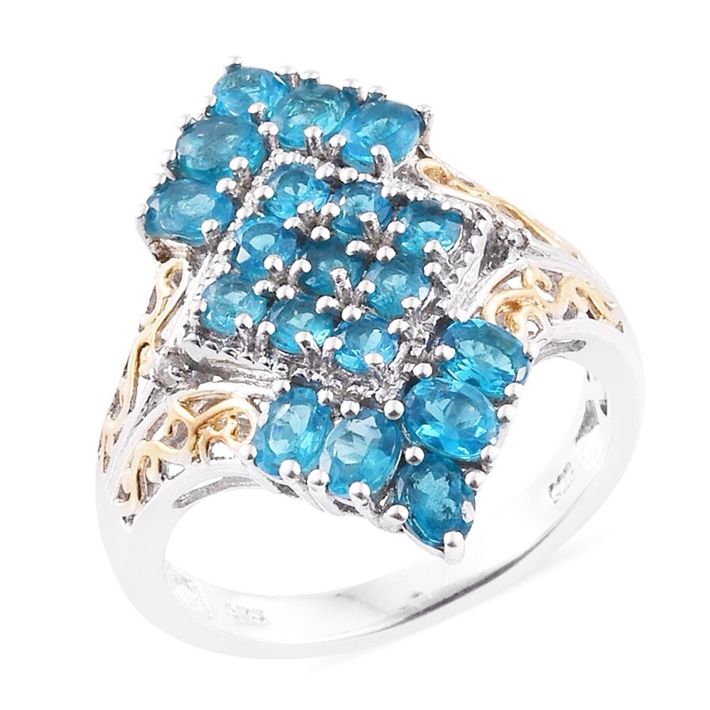 Neon Apatite, White Zircon