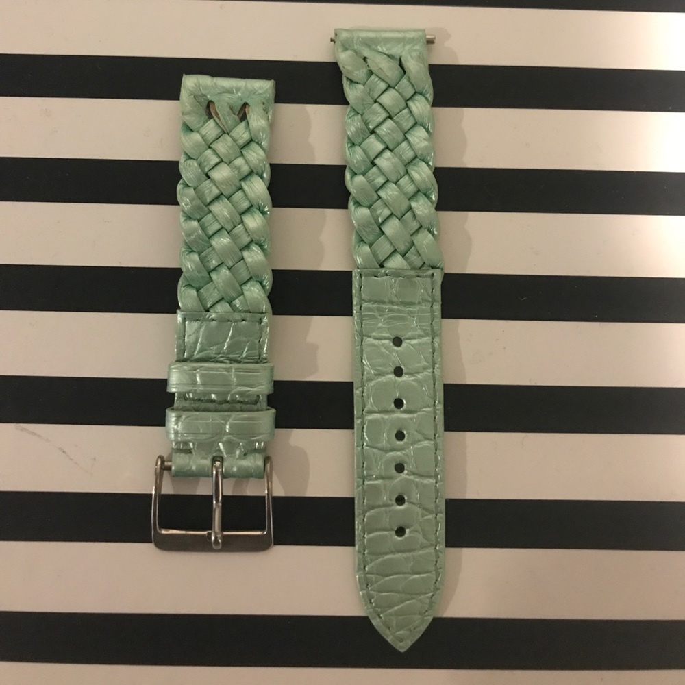 Genuine leather Michele watch band