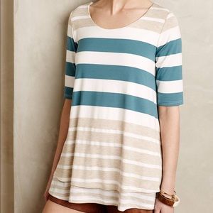 Anthropologie. Puella mixed stripe tunic