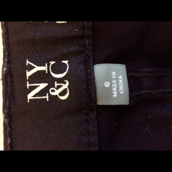 Dark Purple Stretchy Skinny Jeans size 6 - Picture 4 of 6