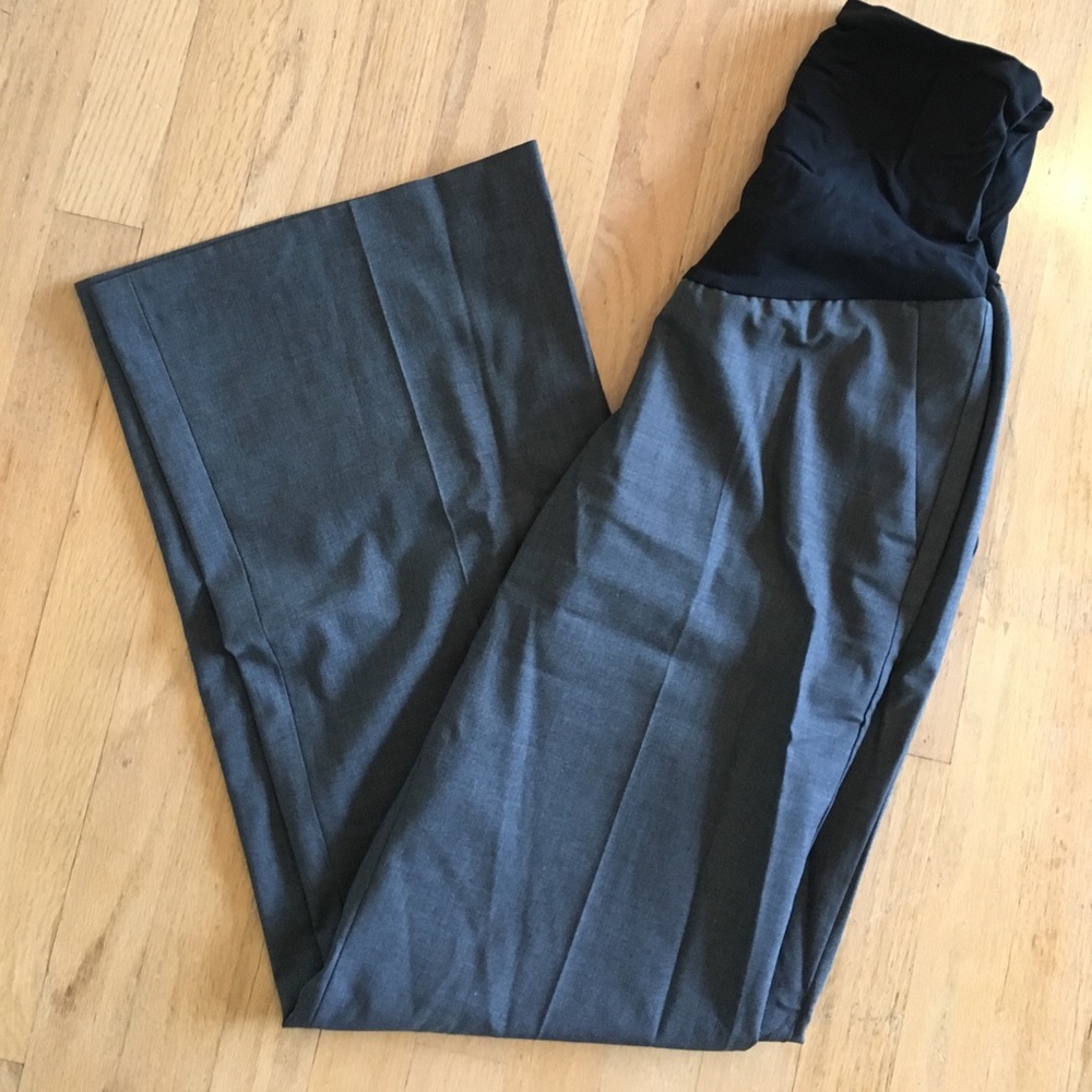 Theory Charcoal maternity slacks