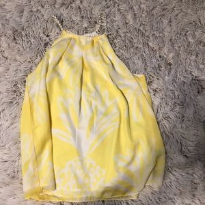 Lilly Pulitzer Target Yellow Pineapple Top