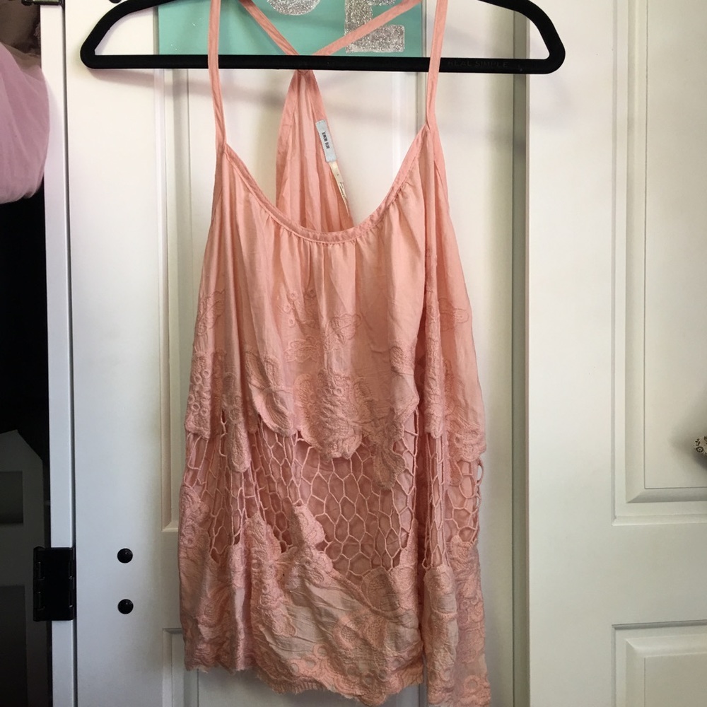 Kimchi Blue Pink Lace Tank