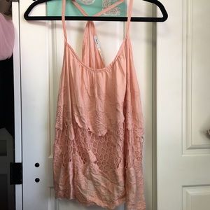 Kimchi Blue Pink Lace Tank