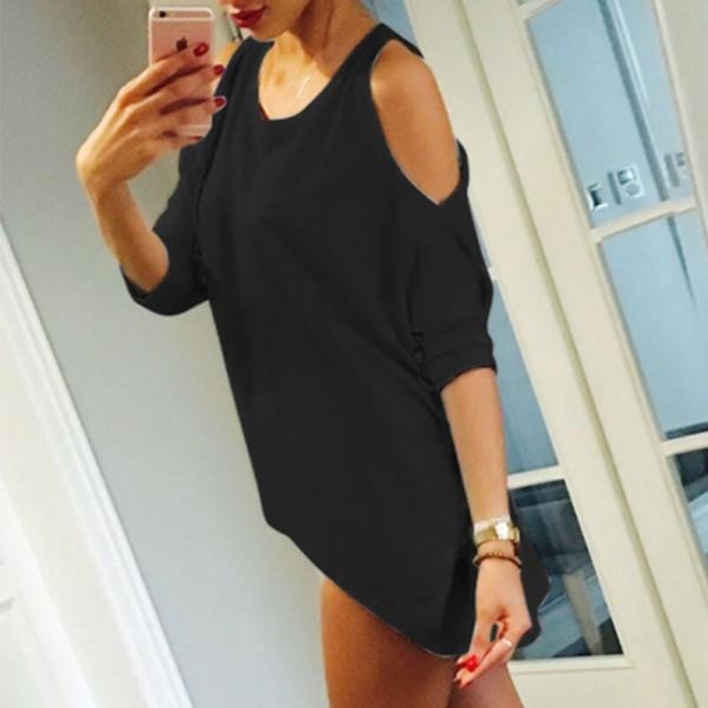 Off-Shoulder High Low Top