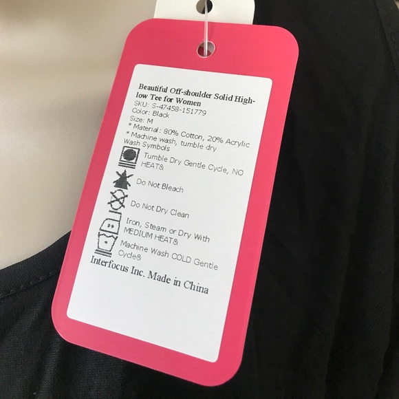 Off-Shoulder High Low Top - Picture 4 of 4