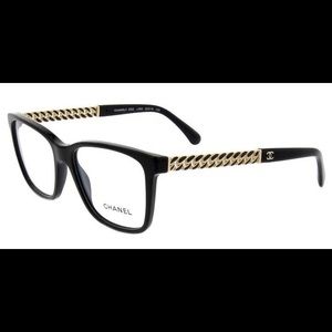 Chanel Wayfarer Enamel & silver chain eyeglasses