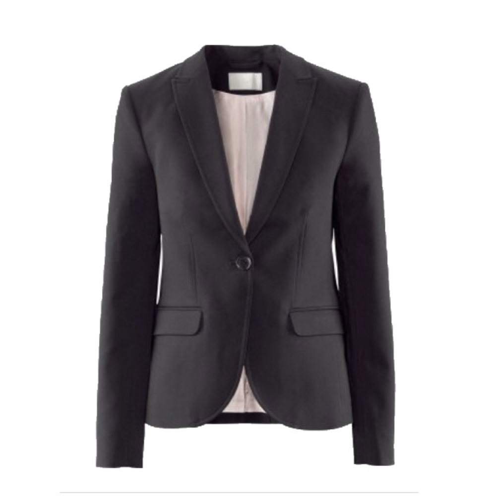Fitted H&M blazer black