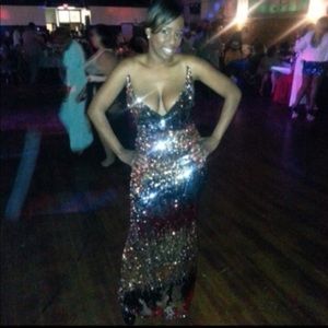 Custom dress worn once